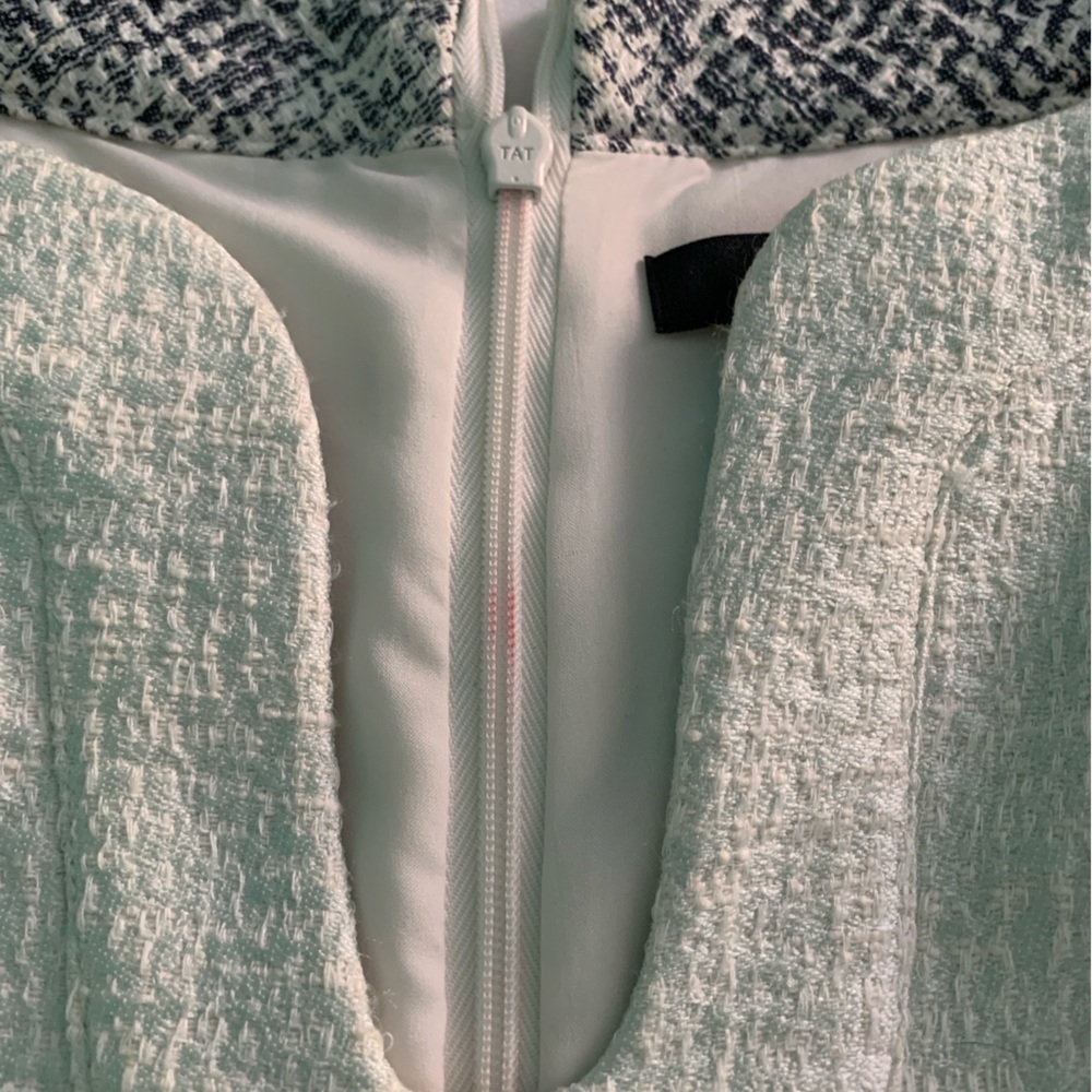 Cynthia Steffe Bailey Split Neck Blue Ombre Shift Dress Size 4 - Picture 7 of 7